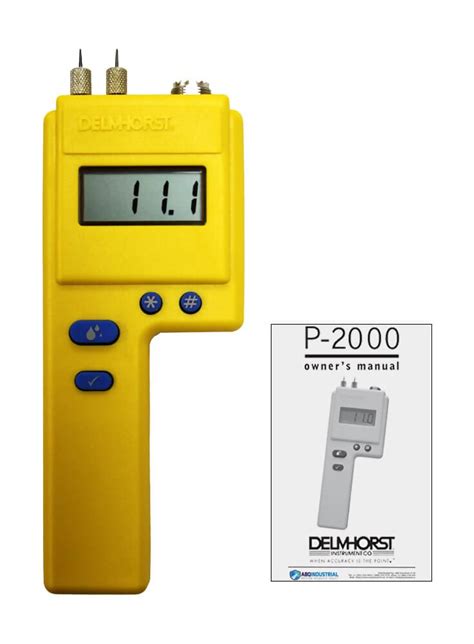 custom delmhorst p 2000 moisture meter manual|delmhorst moisture meter instructions.